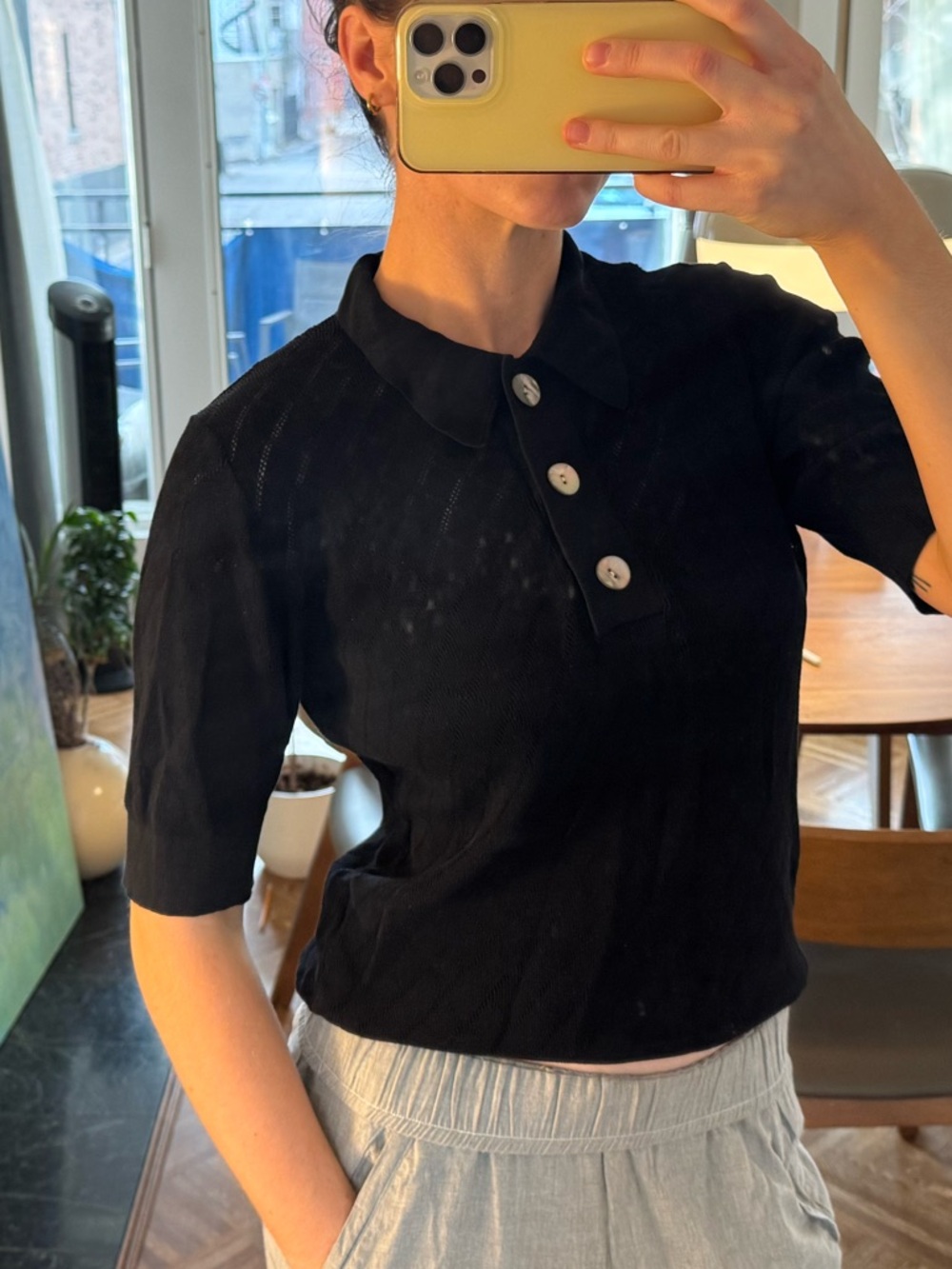 Rue blanche knit polo